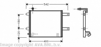 AVA QUALITY COOLING vw5177 -  Конденсатор, кондиционер